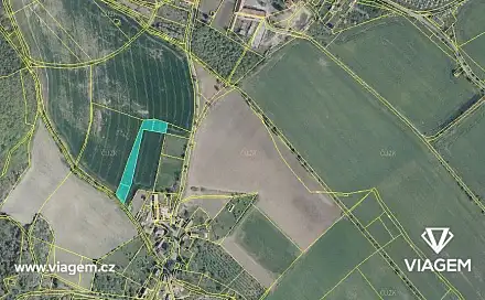 Prodej pole 1 072 m², Třebenice, okres Litoměřice