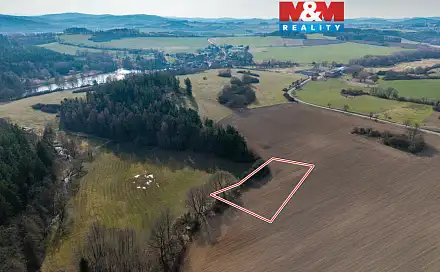 Prodej pole 1 277 m², Mohelnice, okres Plzeň-Jih