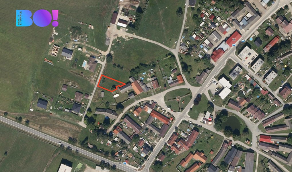Prodej stavebního pozemku 881 m², Hospříz – fotka 1 z 5