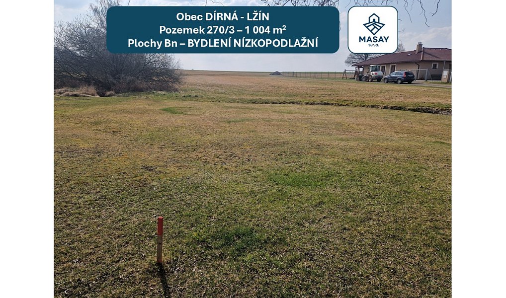 Prodej stavebního pozemku 1 004 m², Dírná – náhled fotky 14