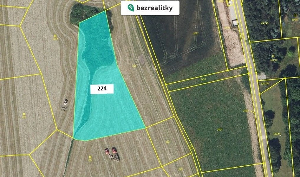 Prodej louky, 6928 m², Mladá Boleslav, Brodce