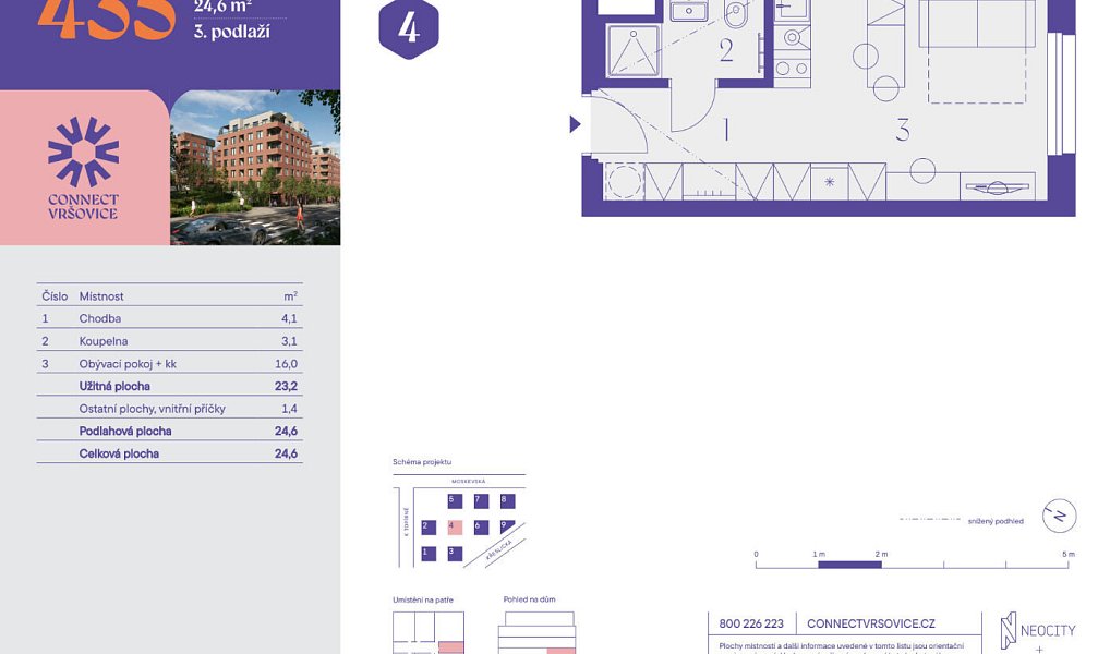 Prodej bytu 1+kk 23 m², Praha – náhled fotky 4