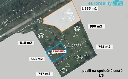Prodej stavebního pozemku 1 335 m², Plzeň