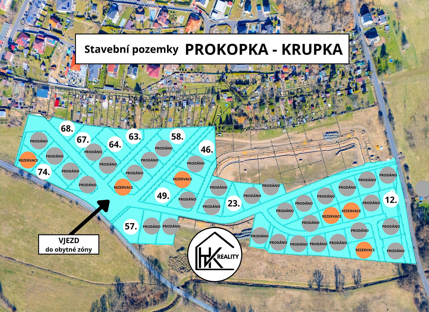 Prodej stavebního pozemku 843 m²