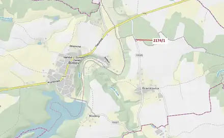 Dražba pozemku 194 m², Římov