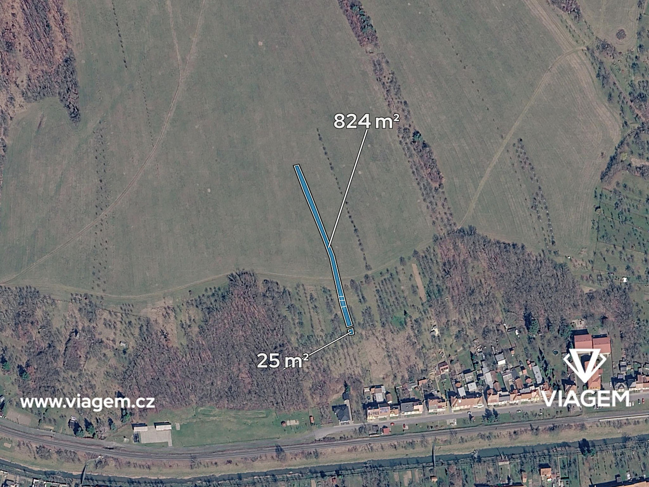 Prodej pole 849 m² – fotografie 2