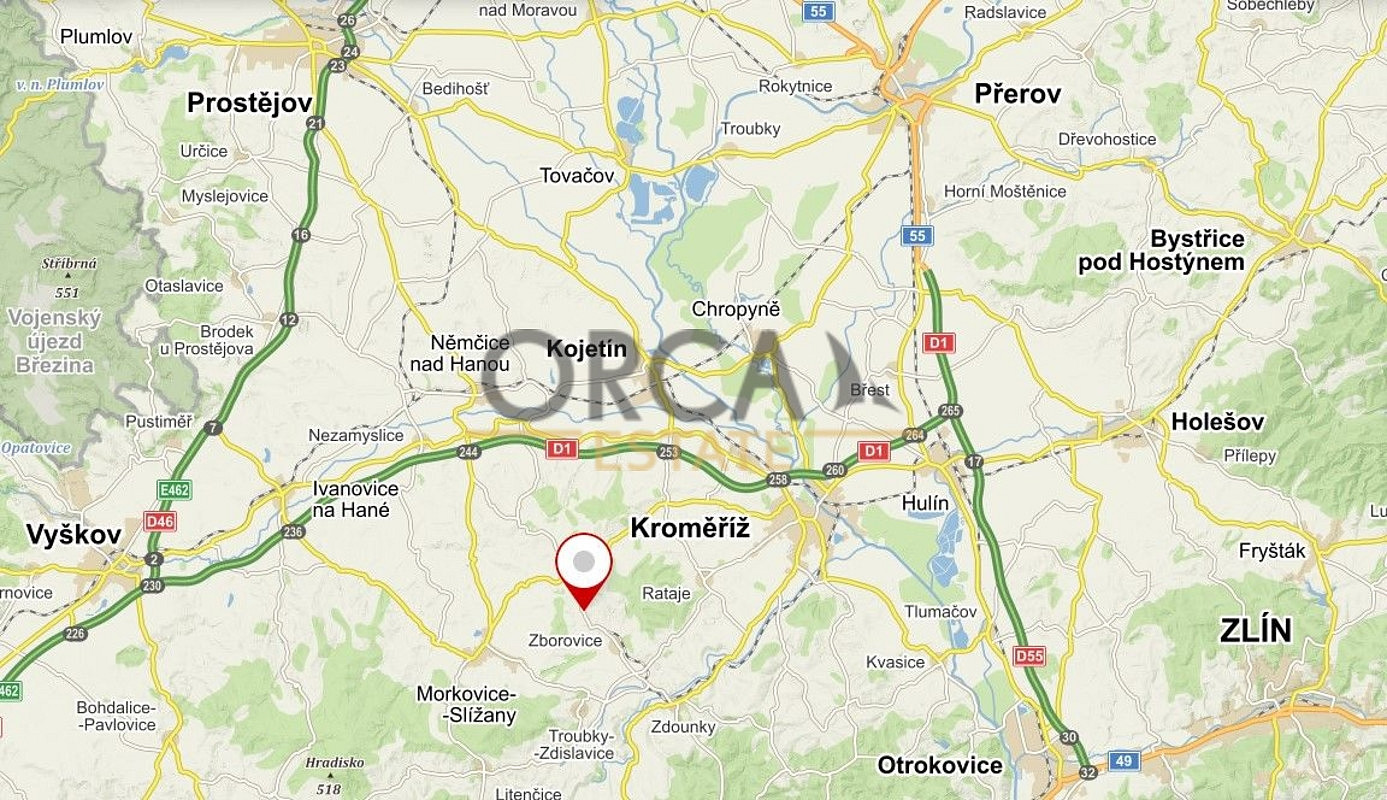 Prodej pozemku 1795 m² v k. ú. Medlov u Zborovic – pohled 4