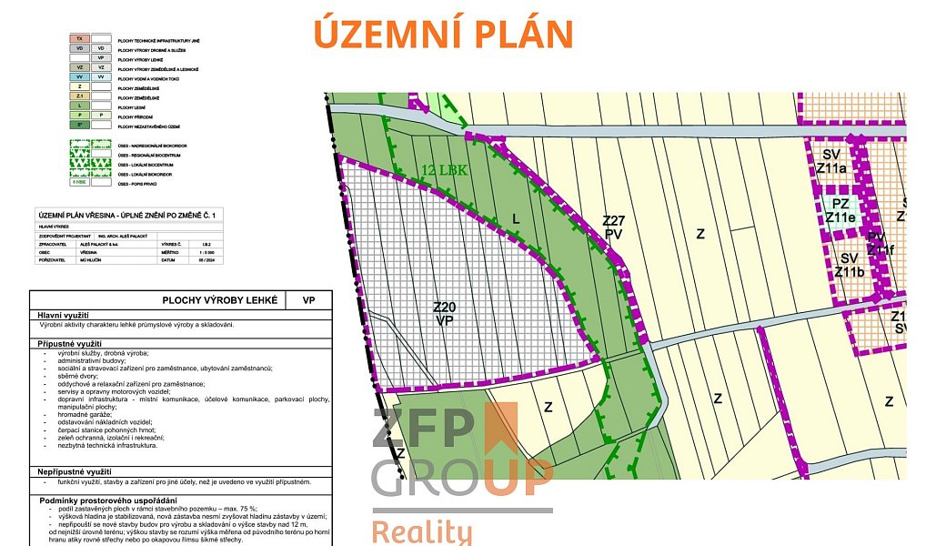 Prodej komerčního pozemku 2 557 m², Vřesina – náhled fotky 5