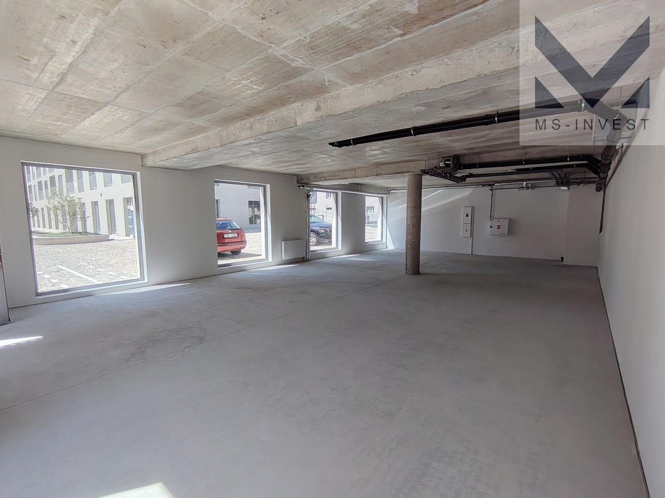 Prodej komerčního prostoru 89m² v 1. NP nového projektu Centrum Hostivice – pohled 3
