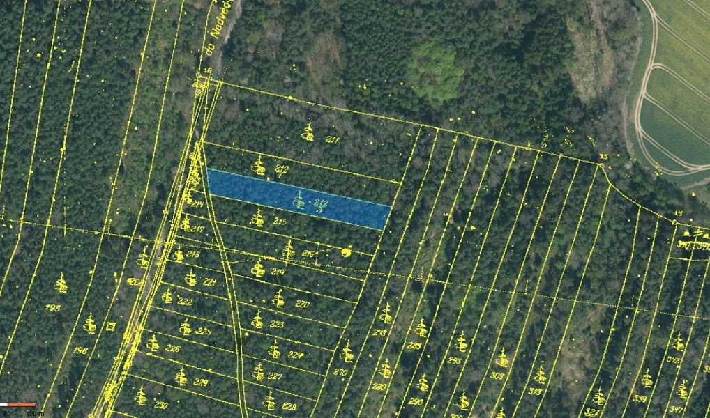 Prodej lesa 24 818 m², Vesce – náhled fotky 7