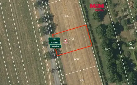 Prodej stavebního pozemku 476 m², Křepice, okres Břeclav
