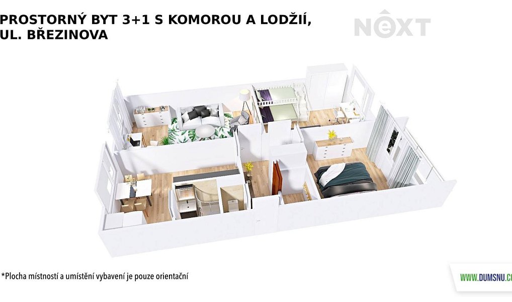 Pronájem bytu 3+1 73 m², Šumperk – náhled fotky 16