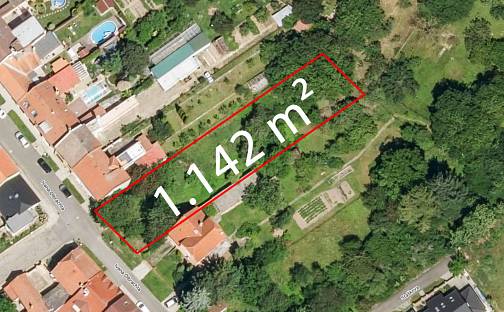 Prodej stavebního pozemku 1 142 m², Prostějov