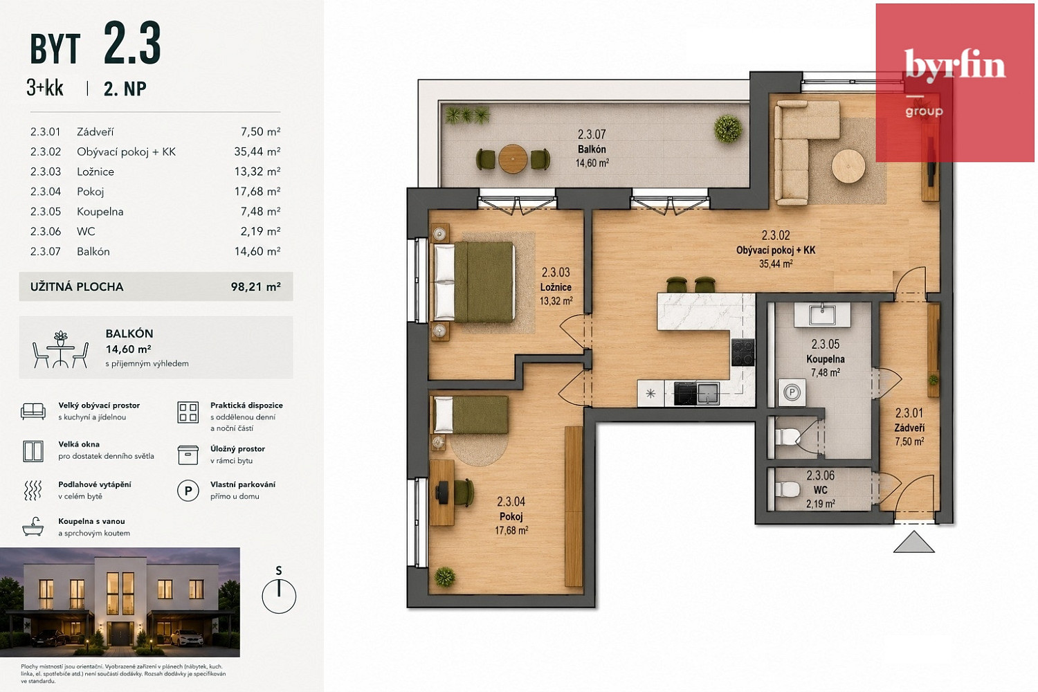 Prodej bytu 3+kk 84 m² – fotografie 3