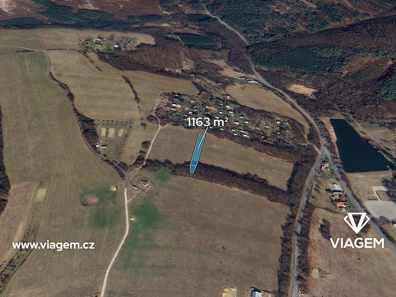 Prodej pole 1 163 m²