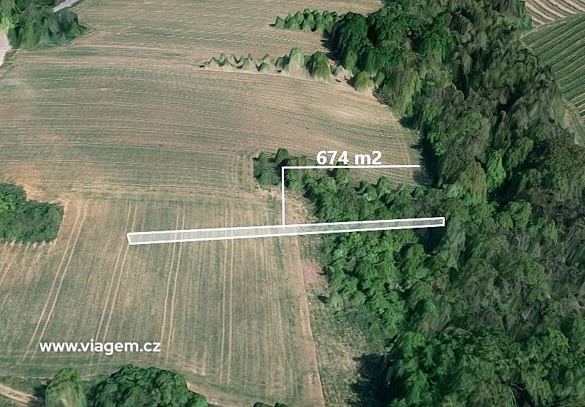 Prodej pole 674 m²