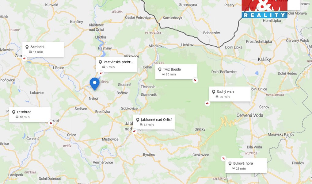 Prodej stavebního pozemku 5 064 m², Nekoř – náhled fotky 10
