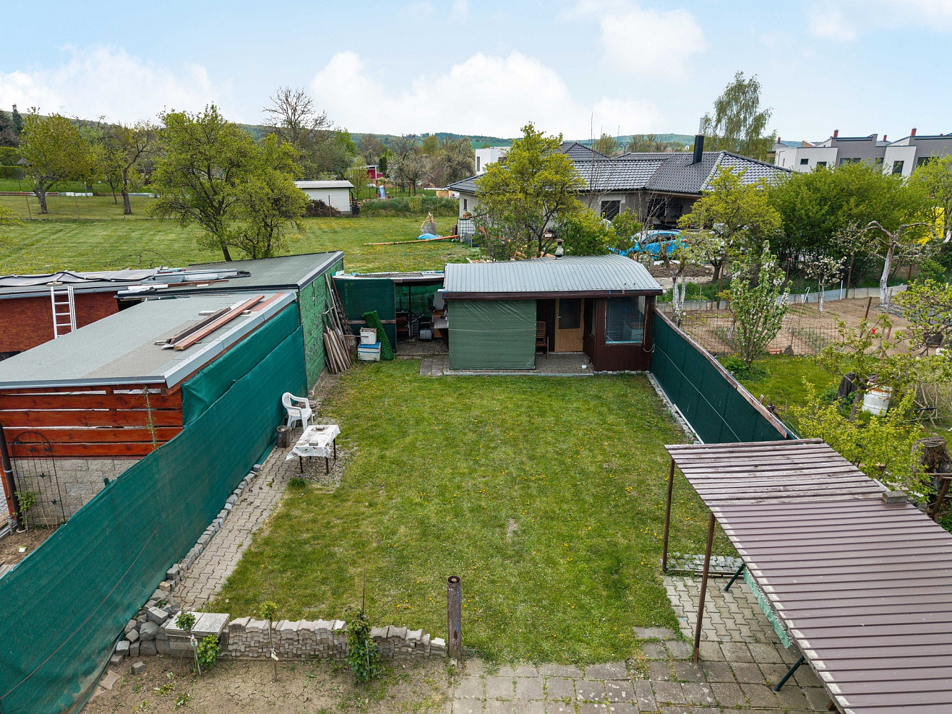 Prodej stavebního pozemku 377 m², Ostrovačice – pohled 4