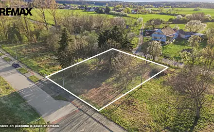 Prodej stavebního pozemku 1 019 m², Žáky, okres Kutná Hora