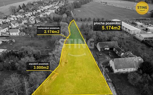 Prodej stavebního pozemku 5 174 m², Zubří, okres Vsetín