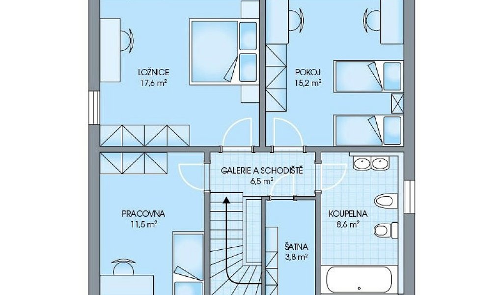 Prodej domu 127 m² s pozemkem 540 m², Nehvizdy – náhled fotky 9