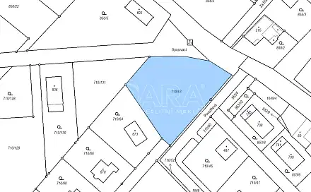 Prodej stavebního pozemku 1 610 m², Povodňová, Obříství, okres Mělník