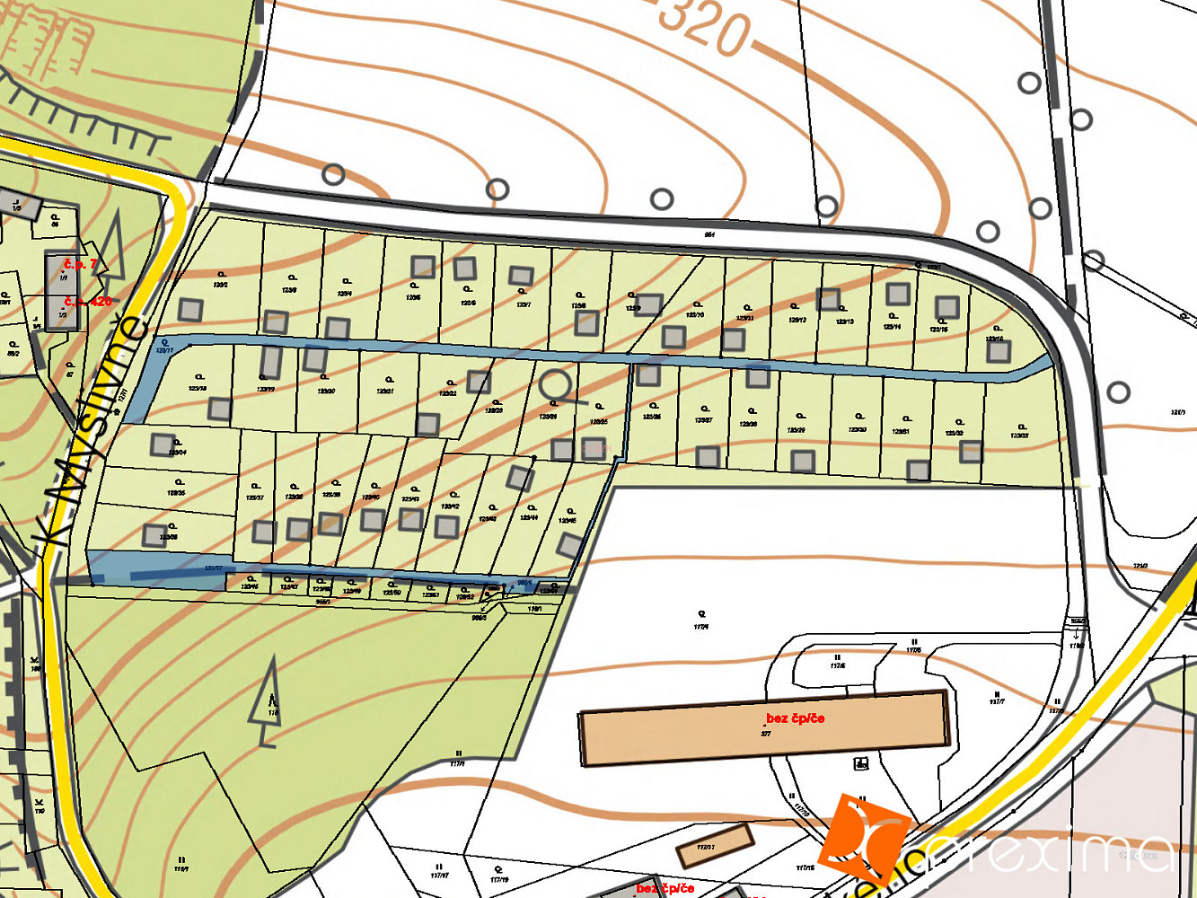Prodej pozemku 56 m² – pohled 3