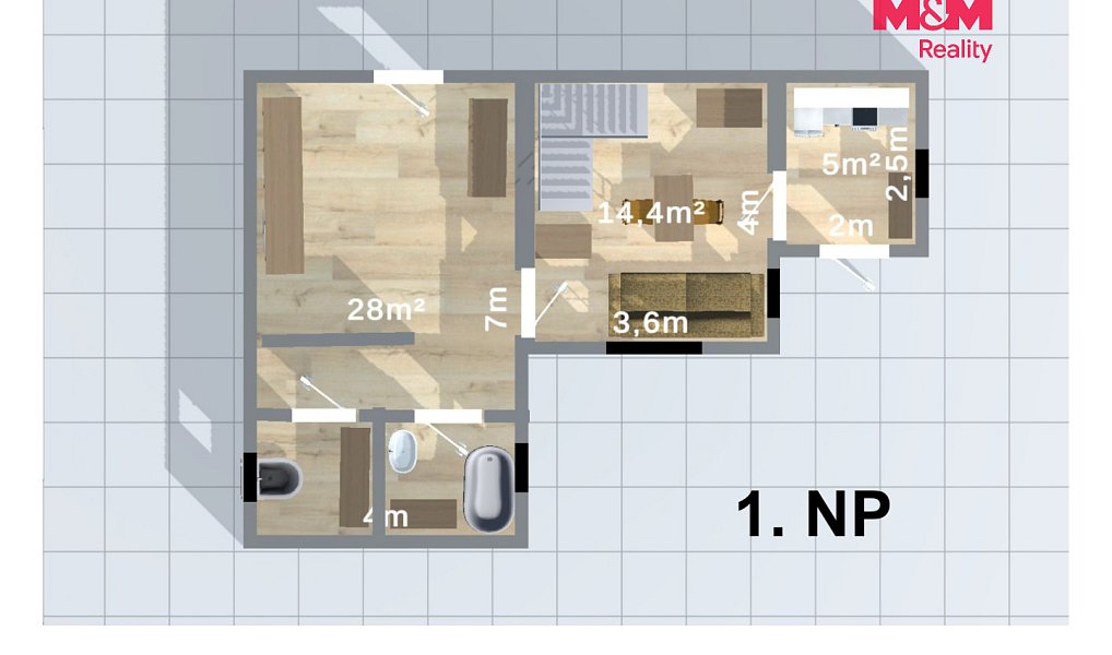 Prodej chaty/chalupy 33 m² s pozemkem 579 m², Lipoltice – náhled fotky 12