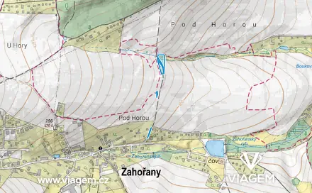Prodej pole 1 343 m², Zahořany, okres Praha-západ