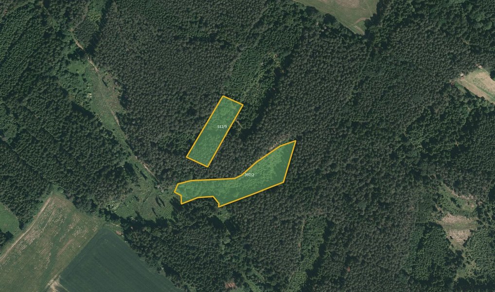 Prodej pole 33 894 m², Bečice – náhled fotky 3