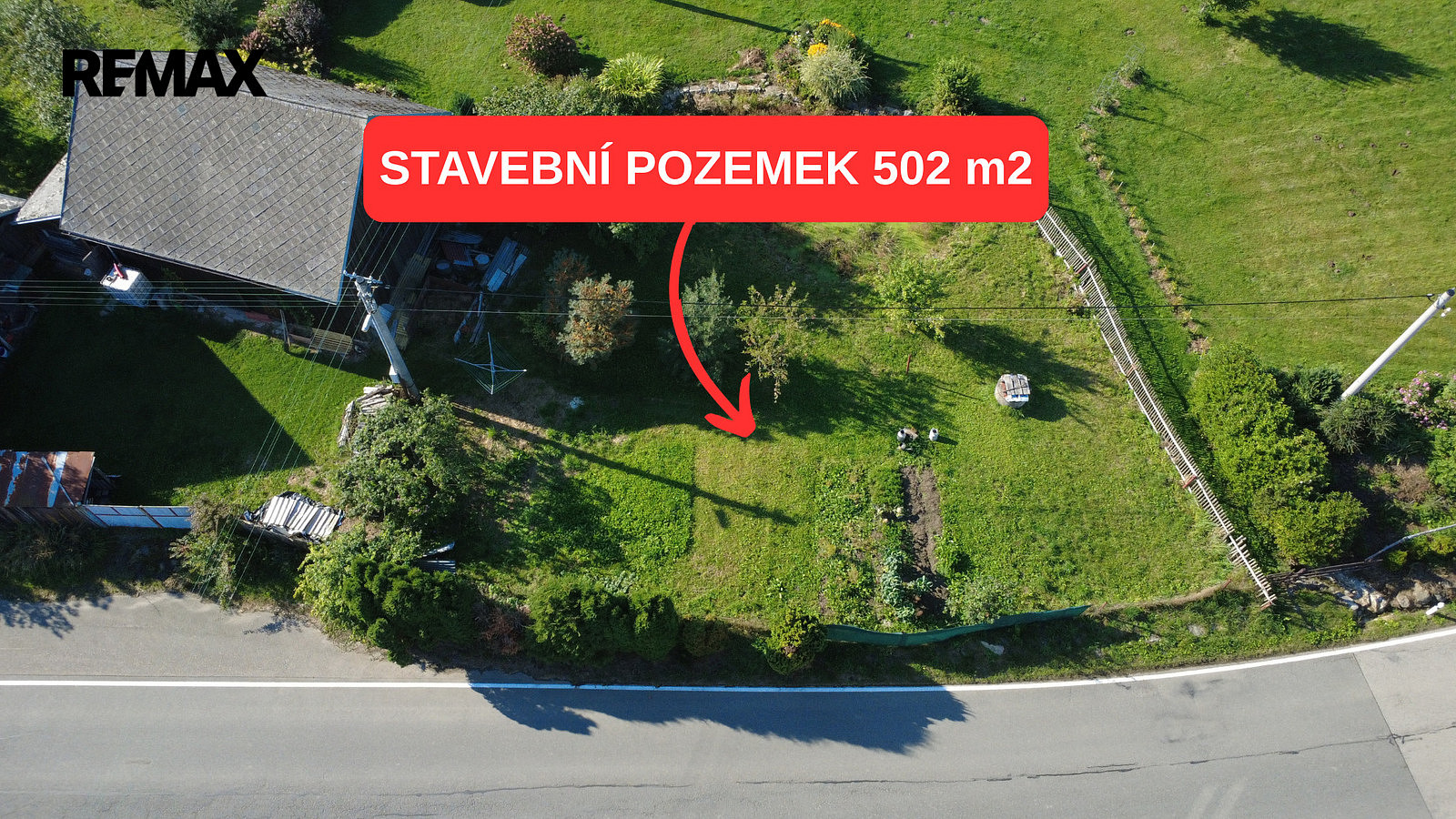 Prodej stavebního pozemku 502 m²