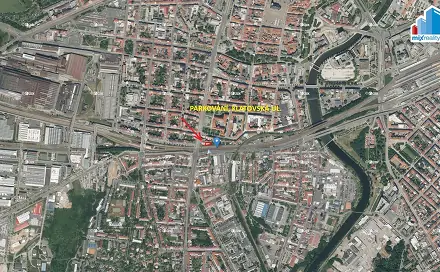 Pronájem parkovacího stání v širším centru města Plzně, Klatovská, Plzeň - Litice
