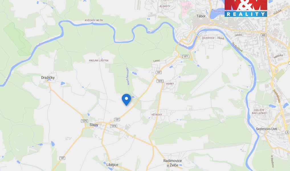 Prodej pole 19 767 m², Slapy – náhled fotky 12