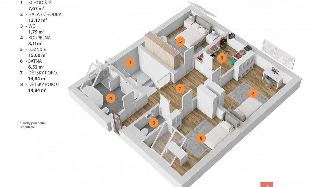Prodej domu 161 m² s pozemkem 437 m², Ořech – náhled fotky 11