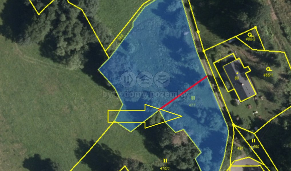 Prodej zahrady 1 039 m², Bernartice – náhled fotky 2
