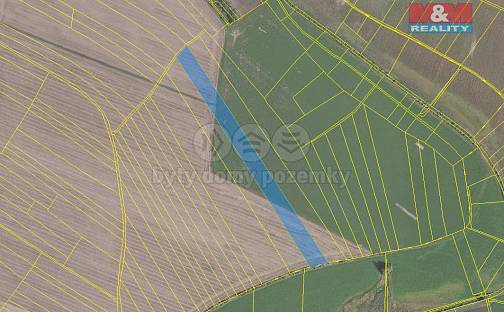 Prodej pole 54 252 m², Jíkev, okres Nymburk