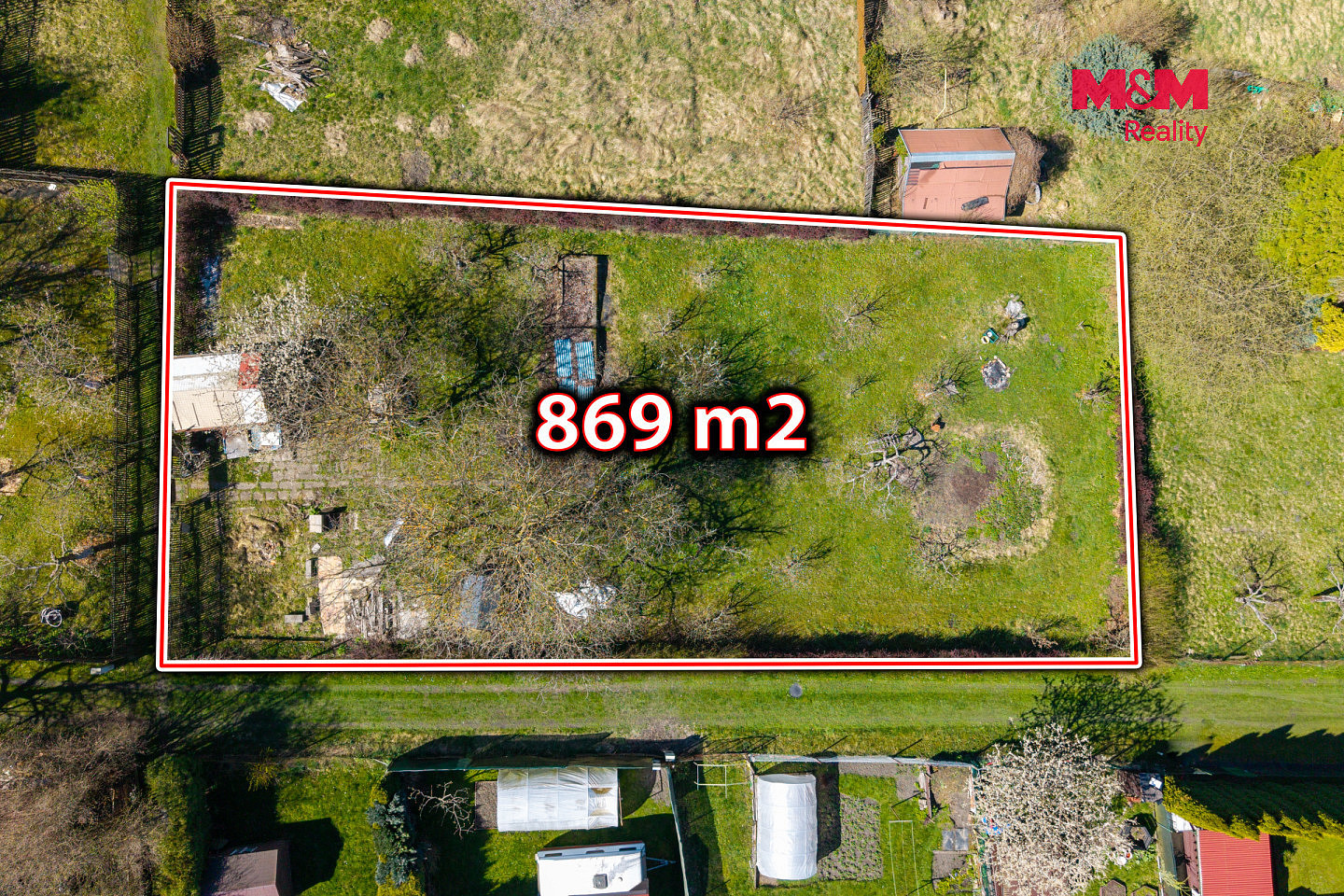 Prodej zahrady 869 m² – fotografie 2