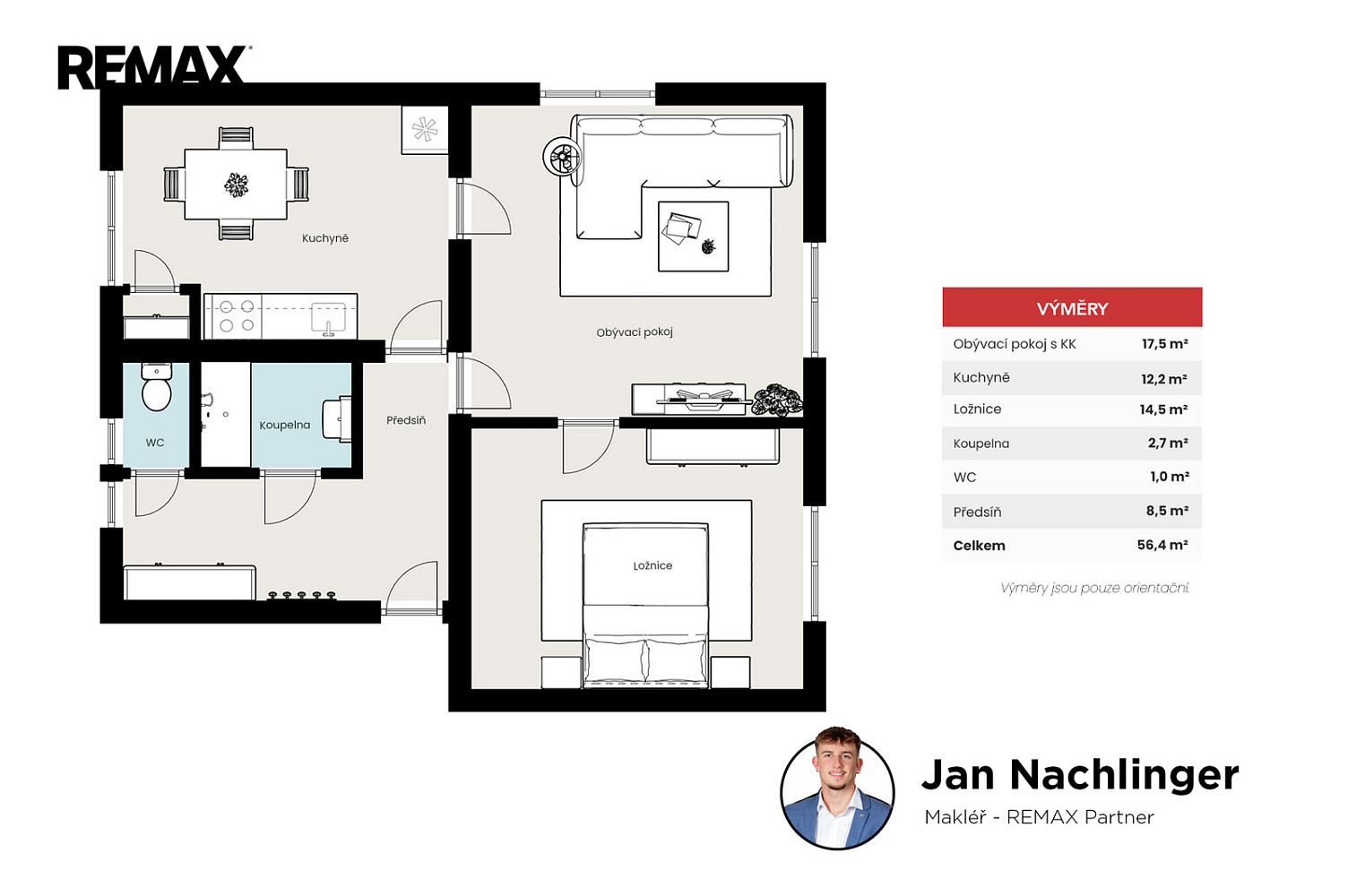 Prodej bytu 2+1 56 m² – fotografie 2