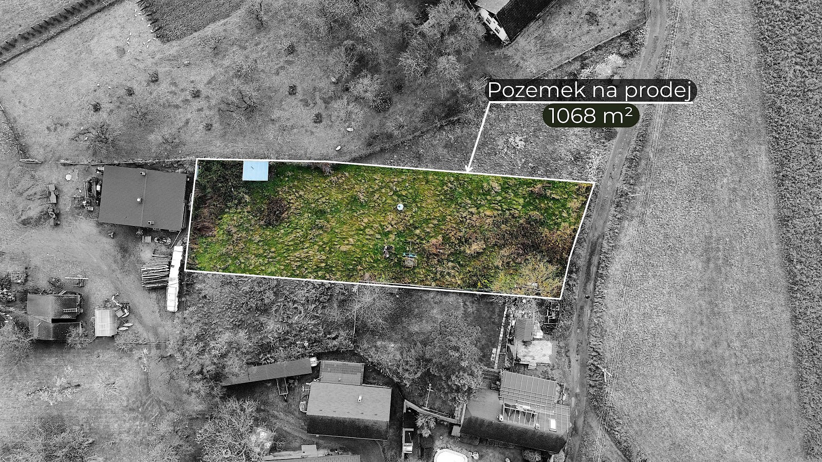 Prodej stavebního pozemku 1 068 m²