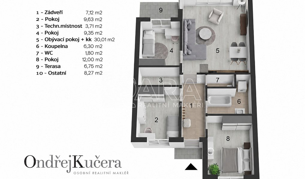 Prodej bytu 4+kk 95 m², Buštěhrad – náhled fotky 2
