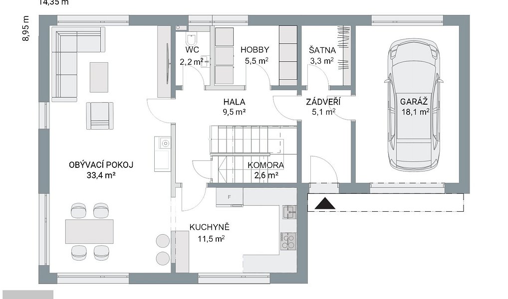 Prodej domu 183 m² s pozemkem 830 m², Škvorec – náhled fotky 4