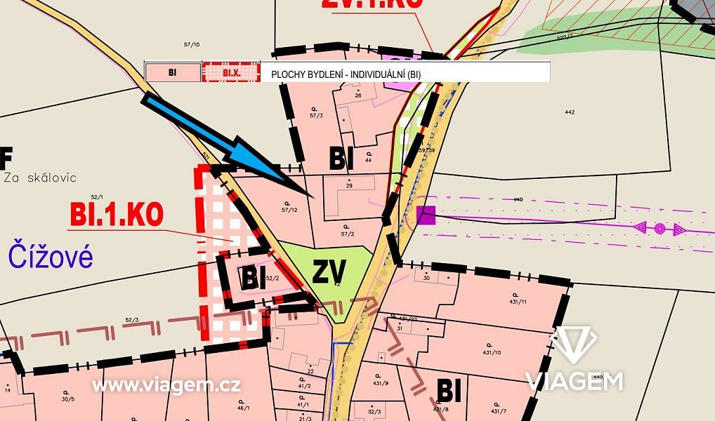 Prodej stavebního pozemku 628 m², Předotice – náhled fotky 3