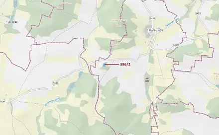 Dražba lesa 3 340 m², Kuřimany