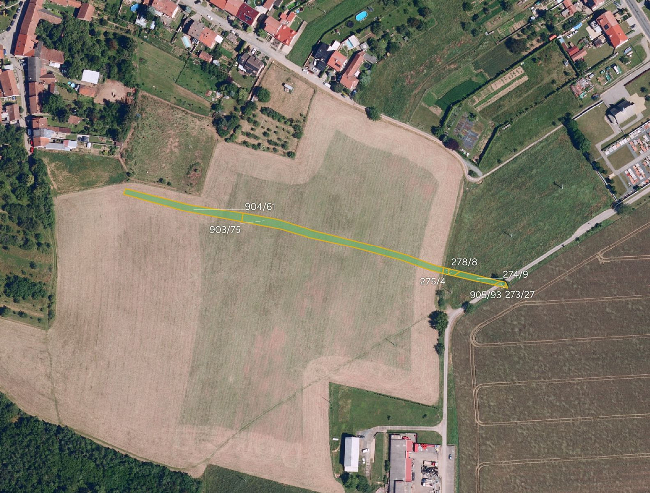 Prodej pole 1 178 m²