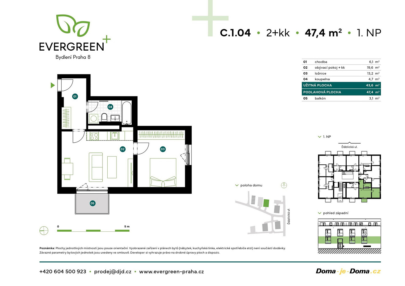 Prodej bytu 2+kk 47 m² – fotografie 2