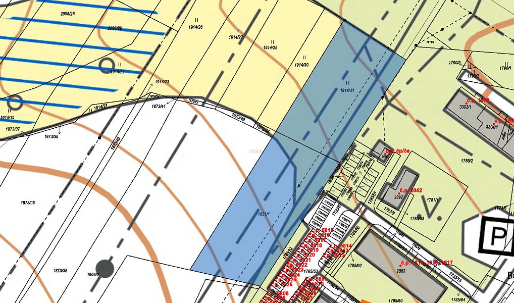 Prodej pole 2 377 m², Česká Třebová – náhled fotky 3