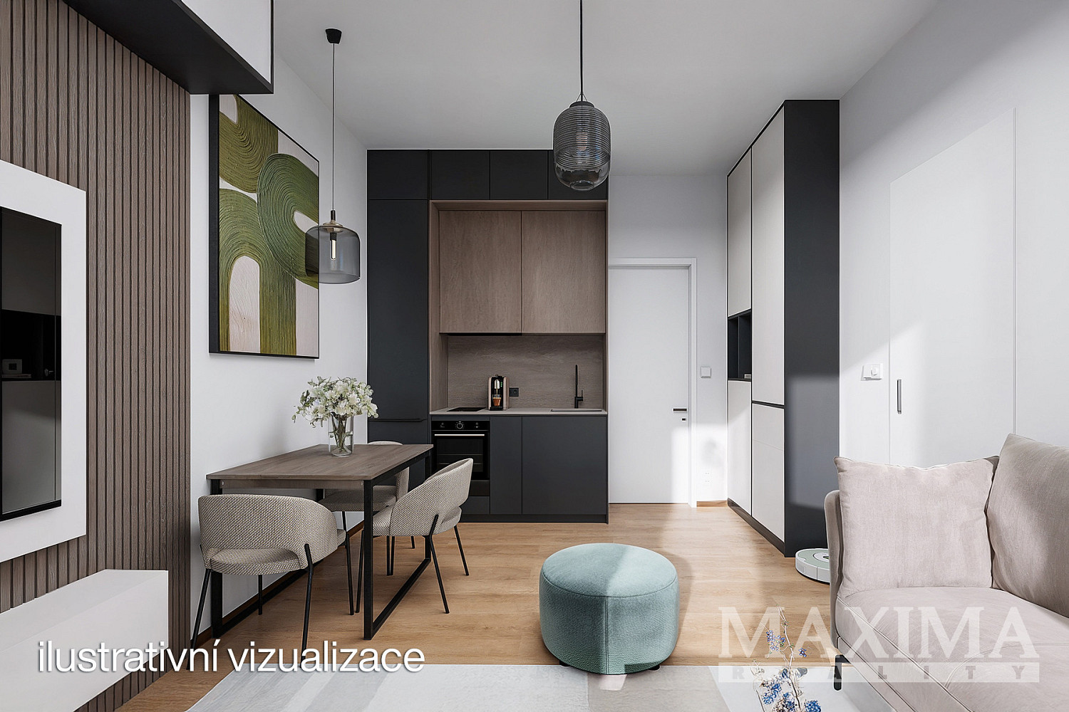 Prodej bytu 2+kk 30 m² – pohled 2