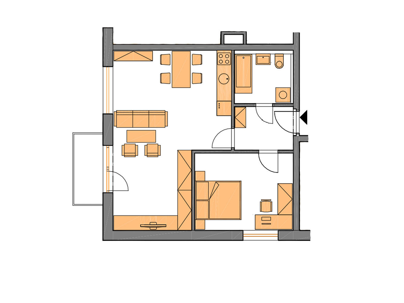 Prodej bytu 2+kk 56 m² — photo 2