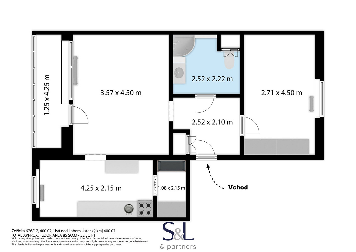 Prodej bytu 2+1 58 m² – fotografie 3