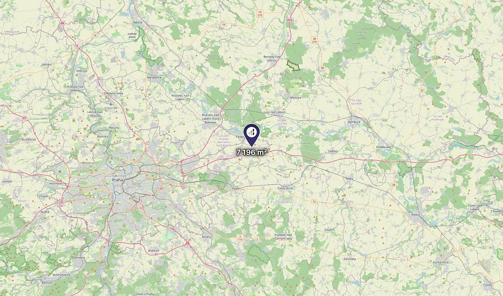 Prodej pole 7 196 m², Mochov – náhled fotky 3